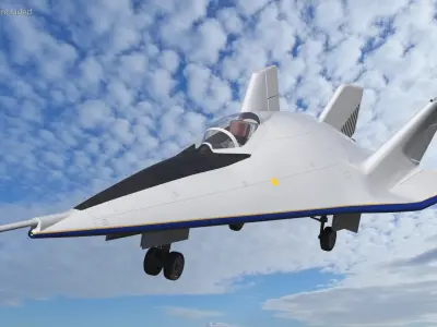 Advanced Tactical Air Superiority Fighter 3D model