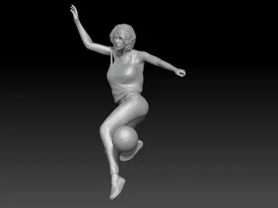 fifa street player women 1 3D print model