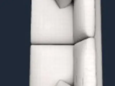 Grey Sofa 3D model buy