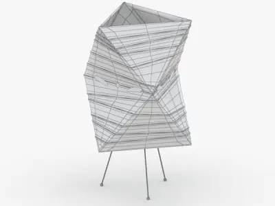 1415 - Paper Lamp Low-poly 3D model
