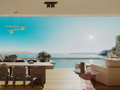 Terrace Pool 3D model