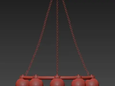 Arteriors Katie chandelier 3D model