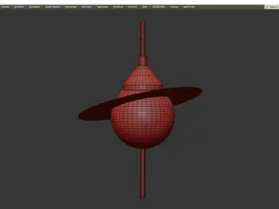 Stilfort Saturn sconce Low-poly 3D model