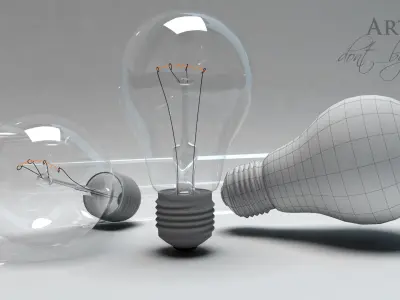 Model Lamp light bulb 3D model