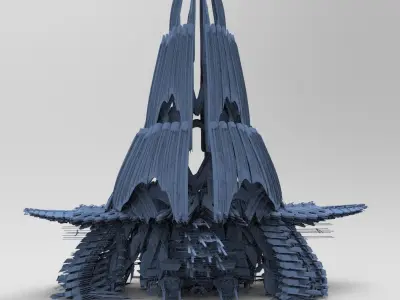 Sci-fi Opera Skyscrapers Dimension Tower  3D model