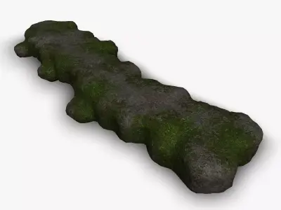 Rock Walkway 1 - Moss 1 Low-poly 3D model
