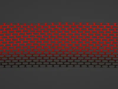 Low-Poly Orange fence Texture