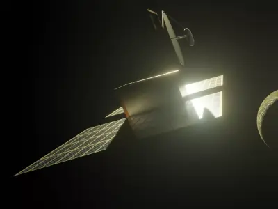 A Lonely Satellite by Bolt and Waves Free 3D model