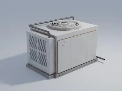 Rooftop AC Unit with 4K Textures Low-poly 3D model