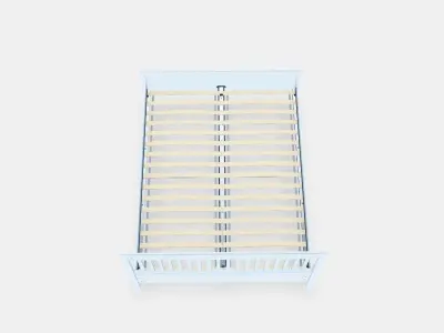 IDANAS Bed frame 1 Low-poly 3D model