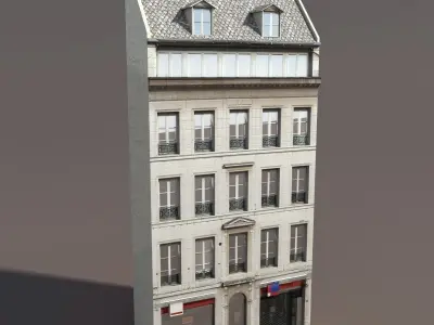 Apartment House 111 Low-poly 3D model