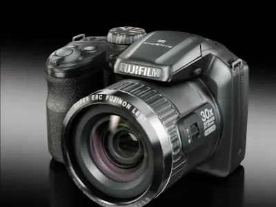 Fujifilm FinePix S6800 bridge digital camera Low-poly 3D model