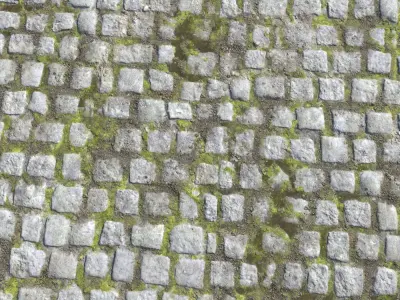 Cobblestone Road 5 Texture PBR Texture