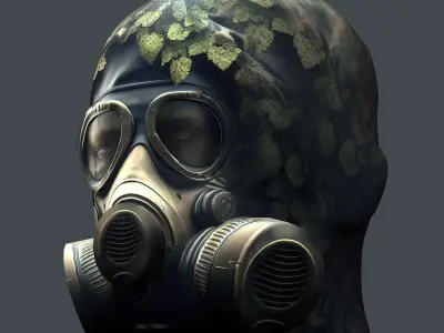 Helmet 3d model military combat Military Low-poly 3D model 5