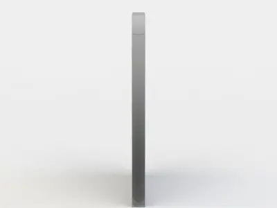 Corridor door Low-poly 3D model