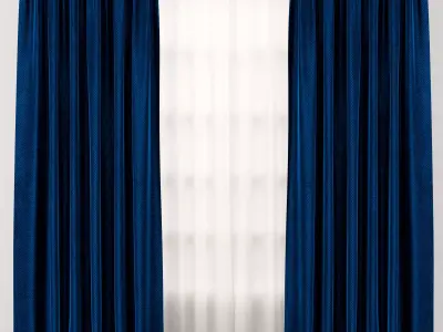 Curtains 04 3D model