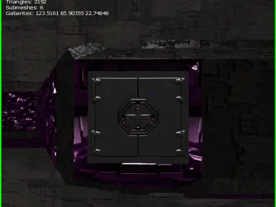 3D Sci-fi Spaceship1 NH Low-poly 3D model