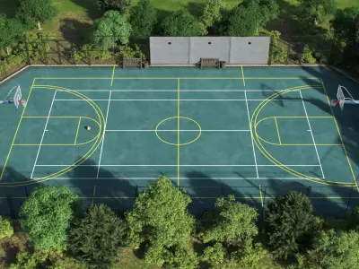  Basketball Outdoor Court 