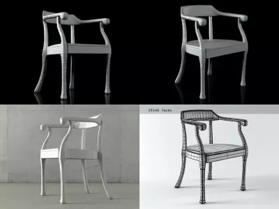 Raw Lounge Chair 3D model