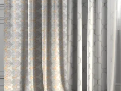 Curtain Set 248 3D model