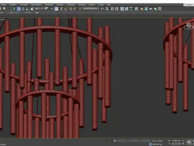 ECHO CHANDELIER Low-poly 3D model