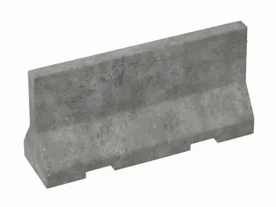 Concrete Barrier V3 3D model