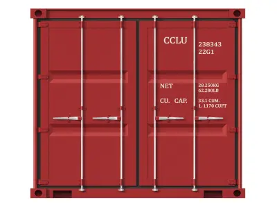 Sea Container new And Old With Rust 3D model