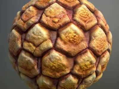Material Skin Alien 10 Seamless PBR Texture Texture