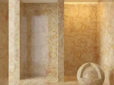 Marble wall 75 3D model