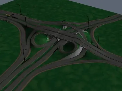 HighWay Overpass 3D model
