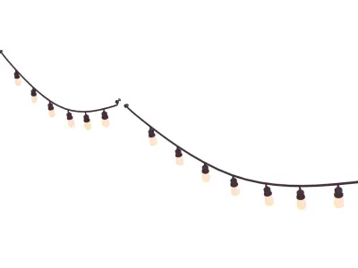 3D Decorative Lights With Rig 3D model