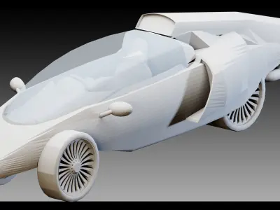 7 Sci- Fi Vehicles- Vol 02- High detail 3d models 3D model