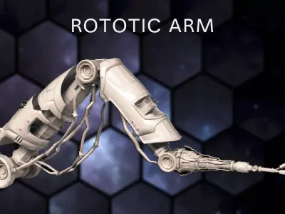 Hard Surface Robot Arm 3D model