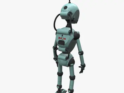 Robot Low-poly 3D model