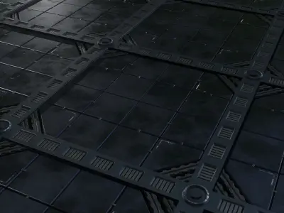 Sci-Fi panels 01 - Customizable PBR Material Texture