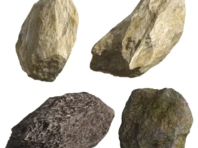Stone Set 2 C rock 3D model