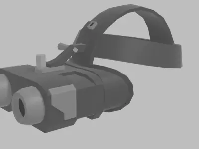 LOW-POLY SCI-FI GLASSES Low-poly 3D model purchase