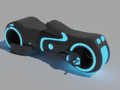 Tron Moto - Low poly Low-poly 3D model