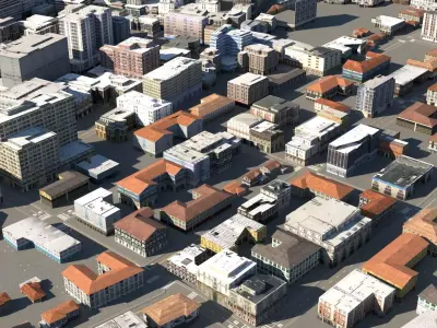 City 126 Low-poly 3D model