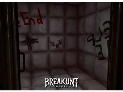 Prison and abandoned horror asylum - Unreal Engine 5  Game ready Low-poly 3D model