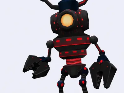 3DRT - Chibii-robot-19 Low-poly 3D model