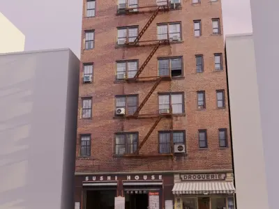 City Building Photo Real 3D model