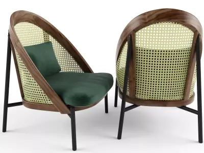 Chair Wooden armchair  Wiener GTV Design 3D model