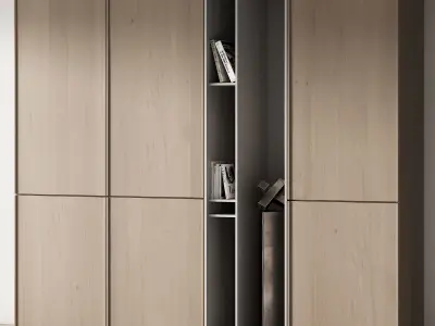 262 cabinet furniture 12 modular wardrobe cupboard 08 3D model