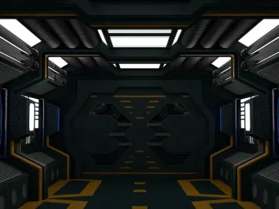 Sci Fi Interior 3D model
