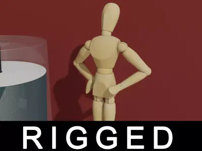 Mannequin - Rigged 3D model