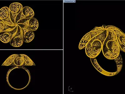 Turkish Ring 3D print model 3