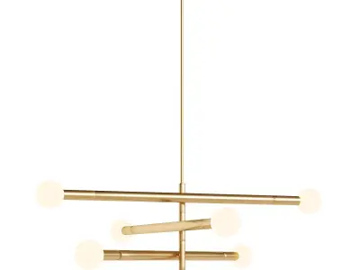  Wand Globe Chandelier 3D model