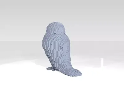 Owl Voxel 3D model
