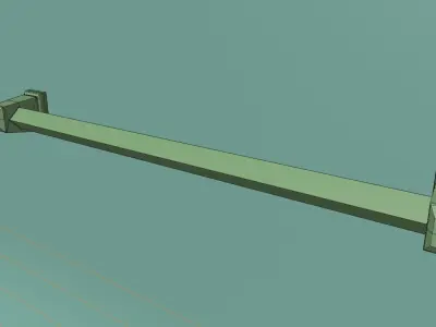 Towel bar Free low-poly 3D model